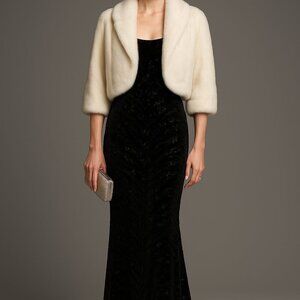 Louis Vuitton 100% Weasel Fur Cropped Jacket – Ivory – FR 38 (US 6)